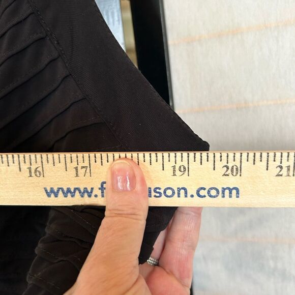 Sami & Jo Black Bodice Fit & Flare Leopard Print Skirt Maxi Dress 1X Mob Wife - Picture 4 of 9